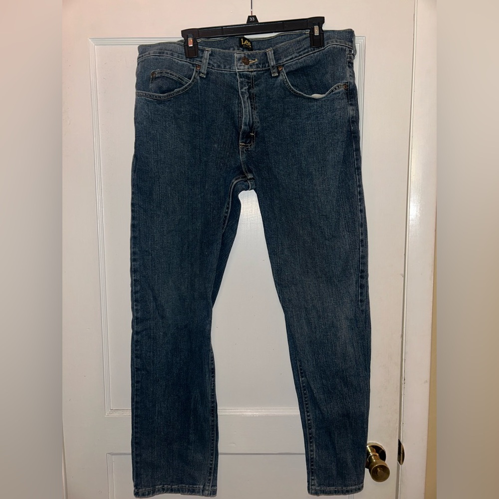 Lee Regular Fit Men’s Dark Blue Jeans, 36 x 30